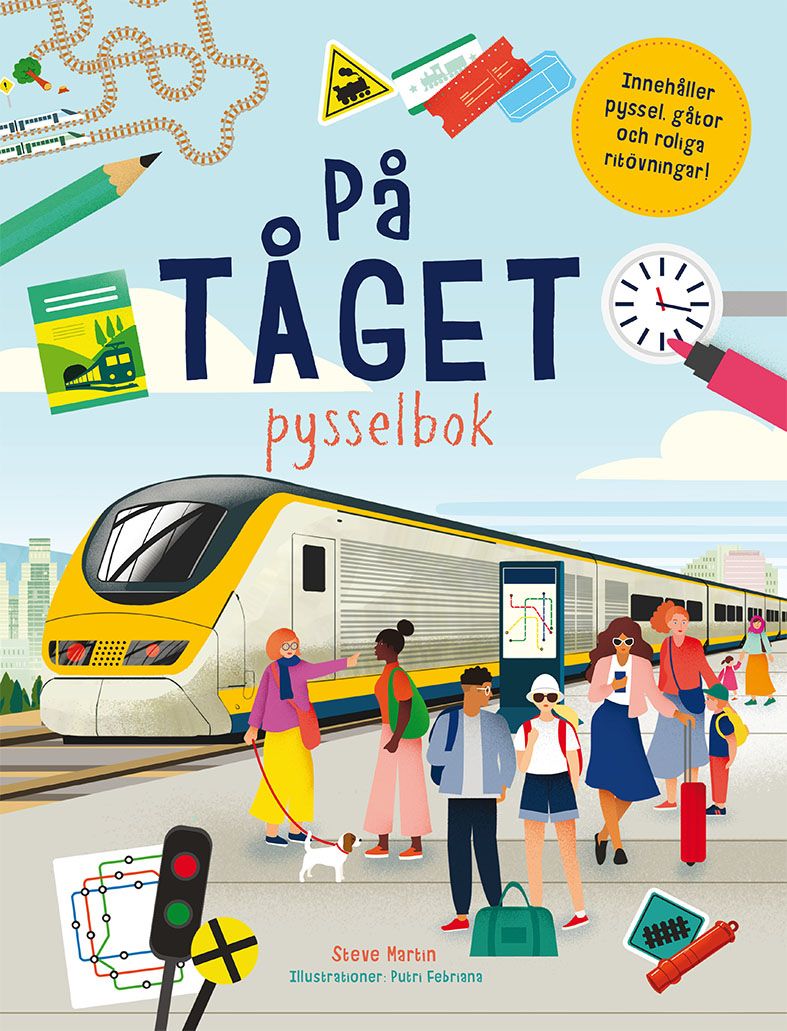På tåget : pysselbok 6-9år - Tukan