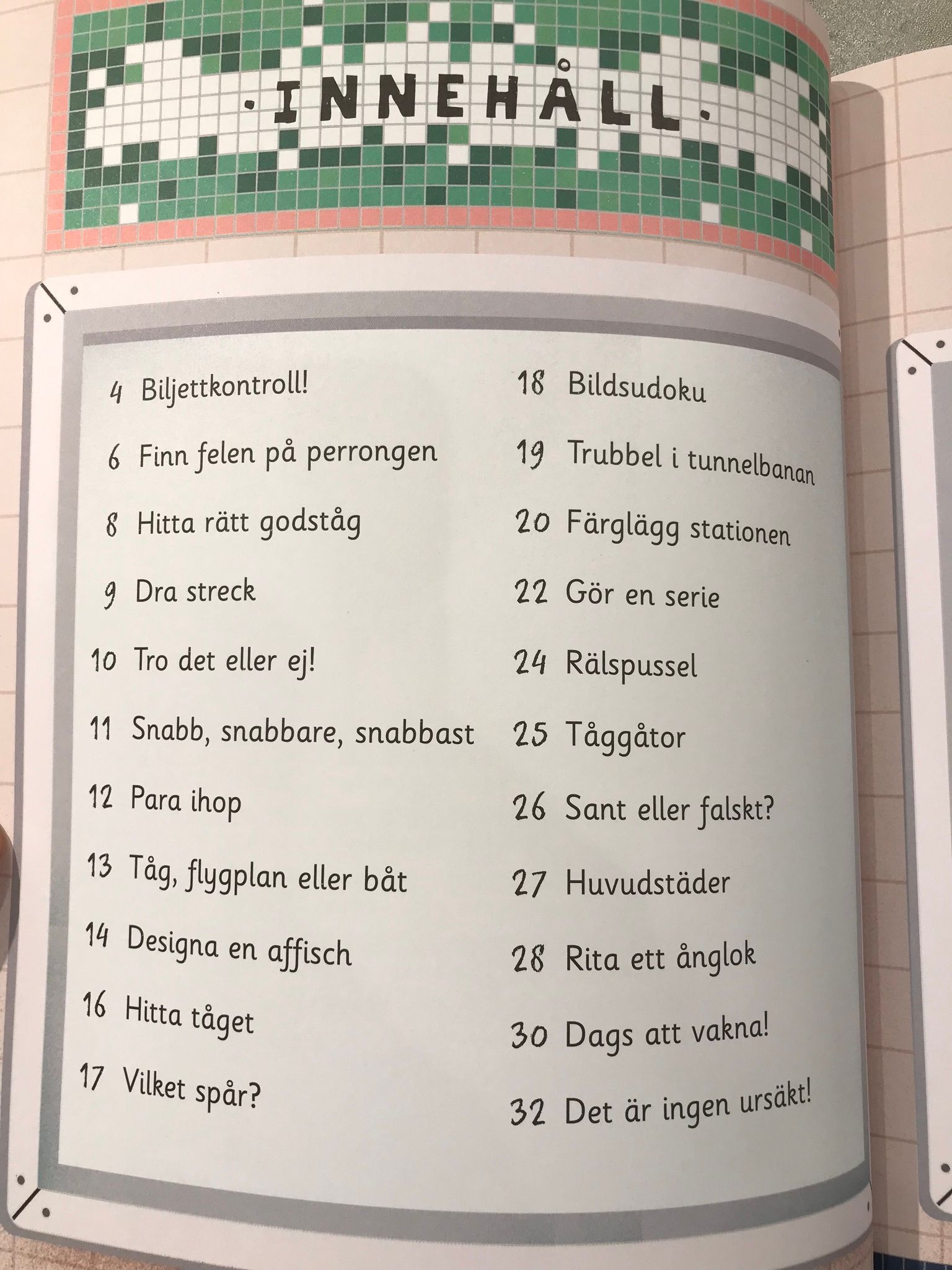 På tåget : pysselbok 6-9år - Tukan