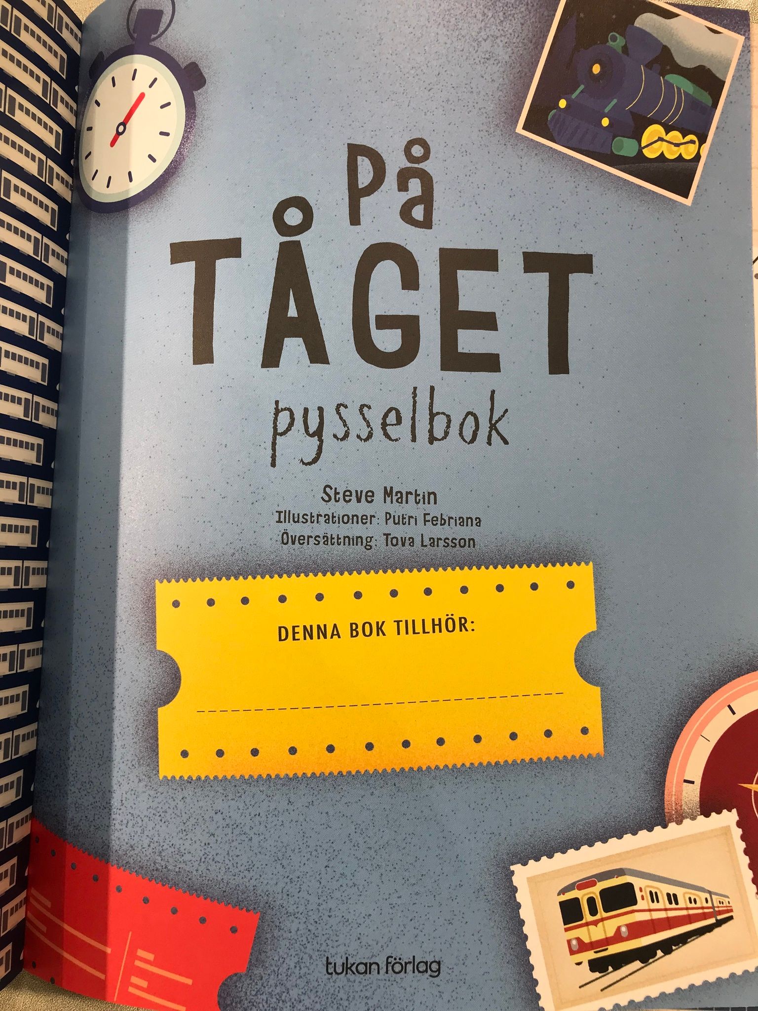 På tåget : pysselbok 6-9år - Tukan