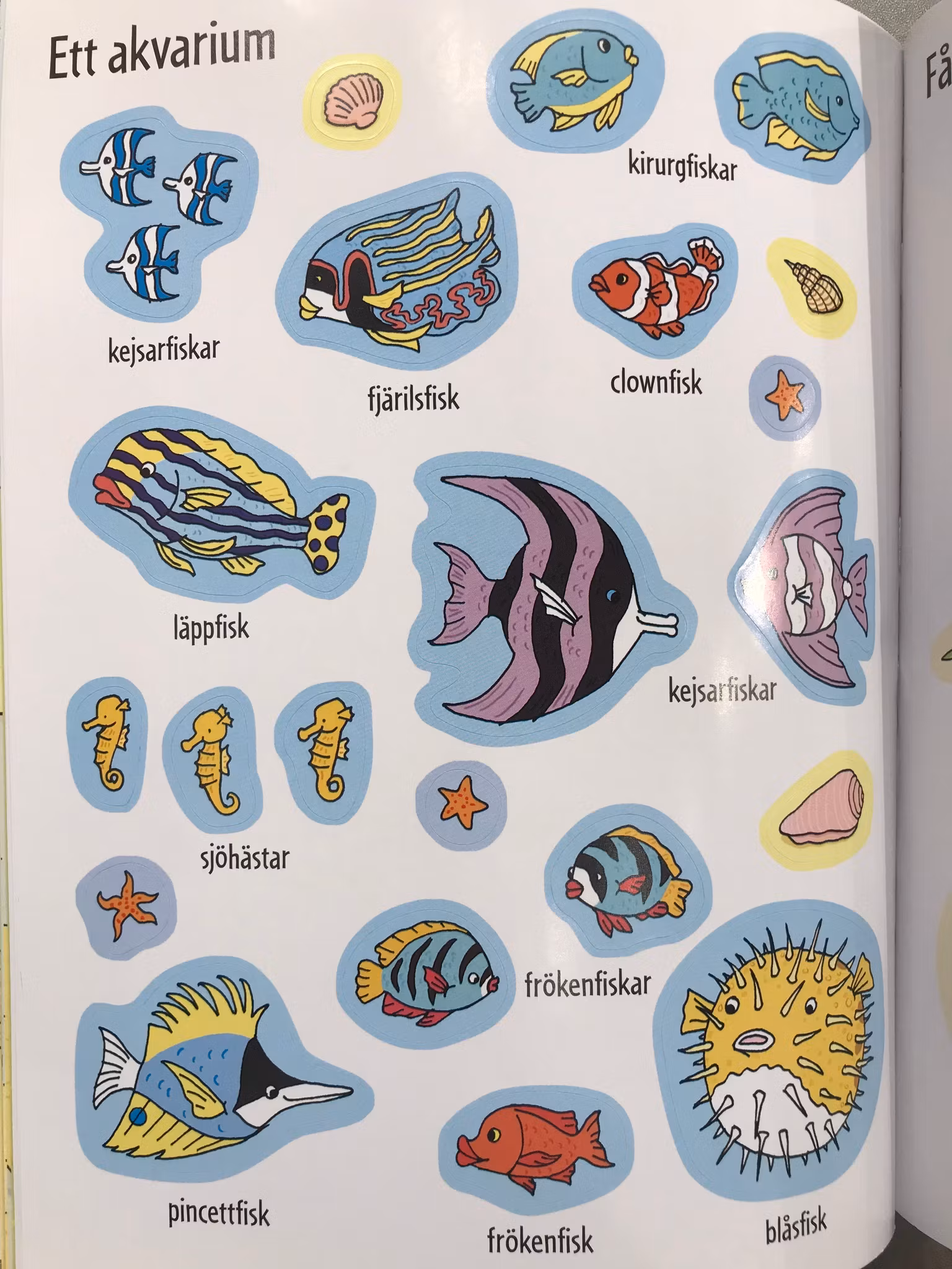 Våra husdjur - pysselbok med klistermärken - tukan