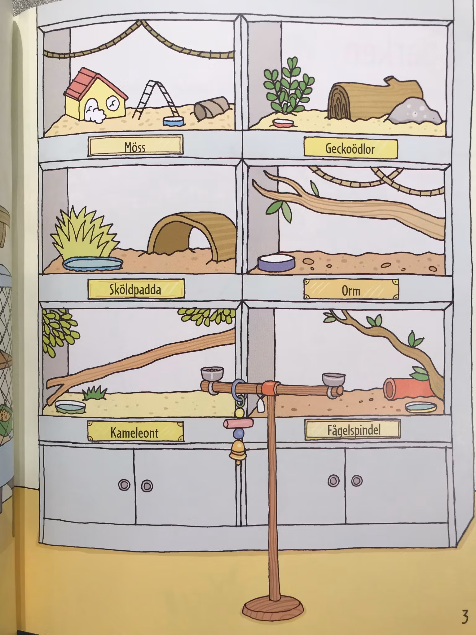 Våra husdjur - pysselbok med klistermärken - tukan