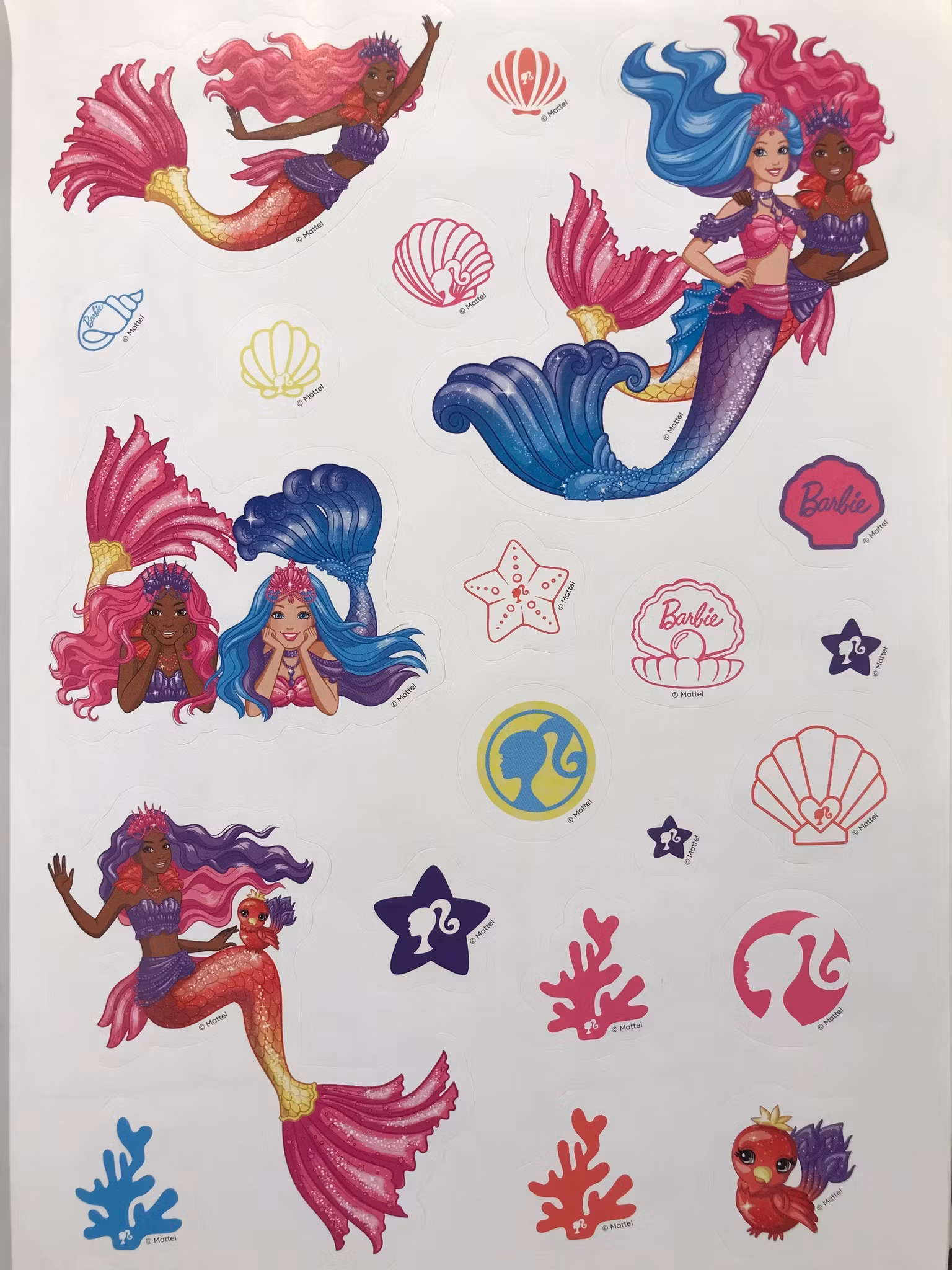 Barbie Mermaid berättelse målarbok med klistermärken - Kärnan
