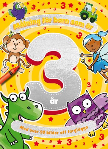 Målning för barn som är 3 - Tukan