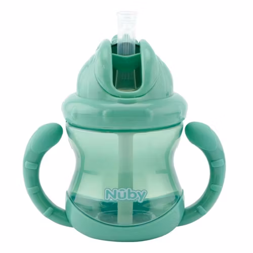 Nuby Flip-it Pipmugg Sugrör Grön - Nuby