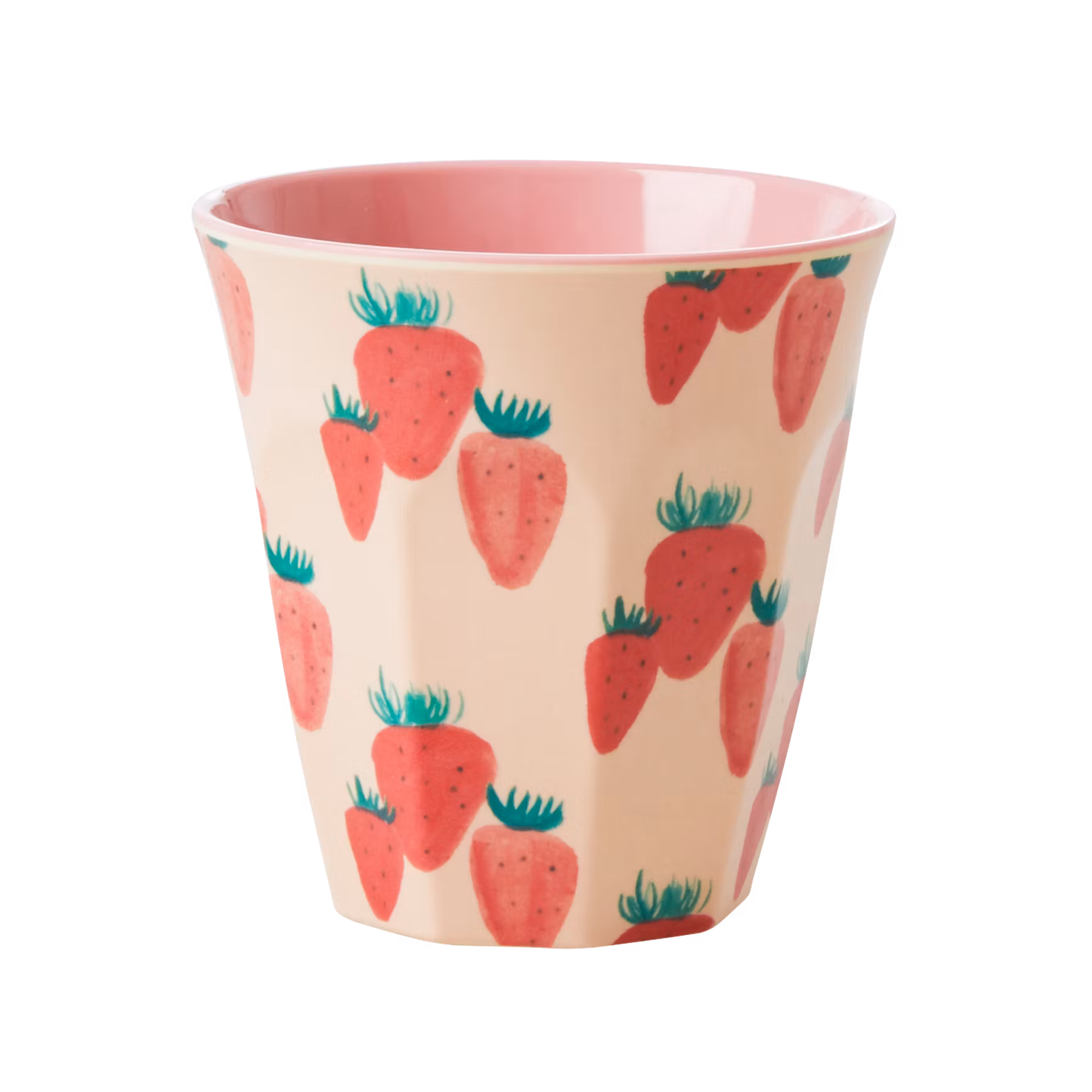 Rice - Melamine Mugg Medium - Jordgubbe Rosa
