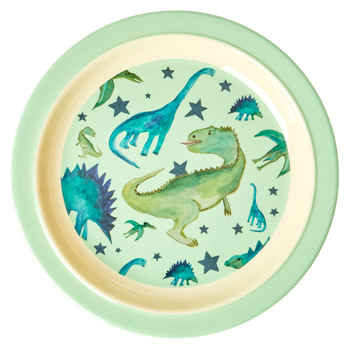 Rice - Lunchtallrik - Dino Ljusgrön