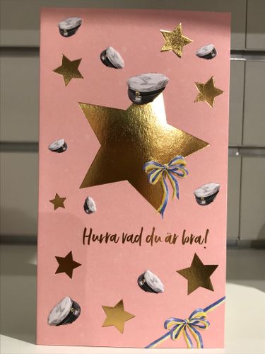 Studentkort Dubbelt - Hurra vad du är bra!