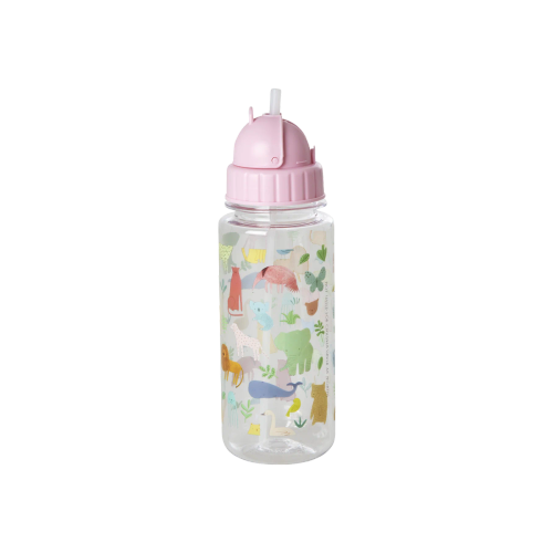 Rice Sugrörsflaska - Sweet Jungle Rosa