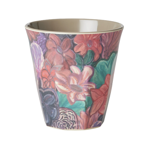 Rice Melamine Mugg Medium - Forest Flower