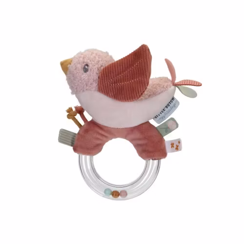 Ring Skallra Fågel rosa - Little Dutch