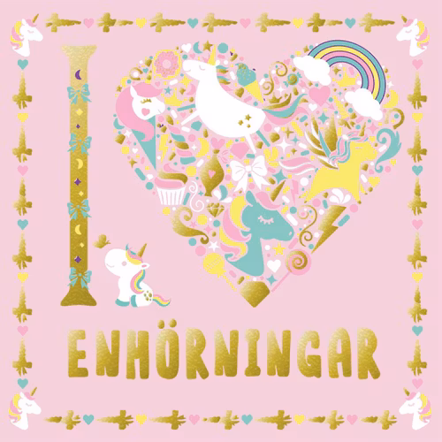 Måla I Heart Enhörningar - Tukan