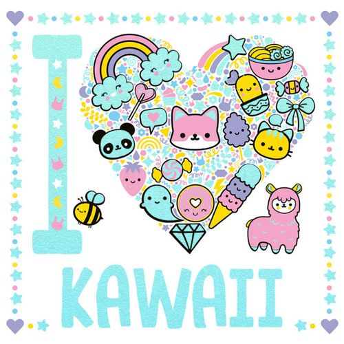 Måla I Heart Kawaii - Tukan