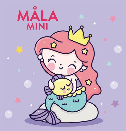 Måla mini : Sjöjungfrur Kawaii - Tukan