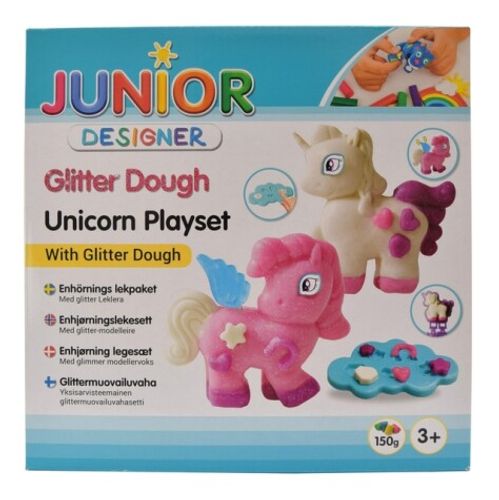 Junior Designer Glittermodellera Enhörning Lekset