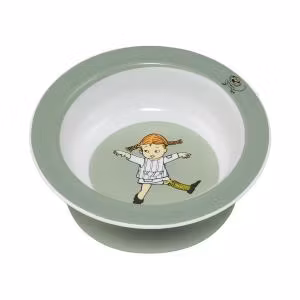 Pippi Skål med sugkopp Grön - RättStart