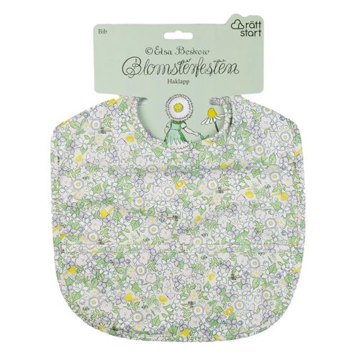 Blommig Haklapp med Ficka, Haklapp - RättStart