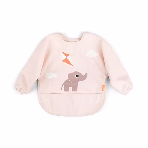 Långärmad Haklapp Lekfull Rosa - DoneByDeer