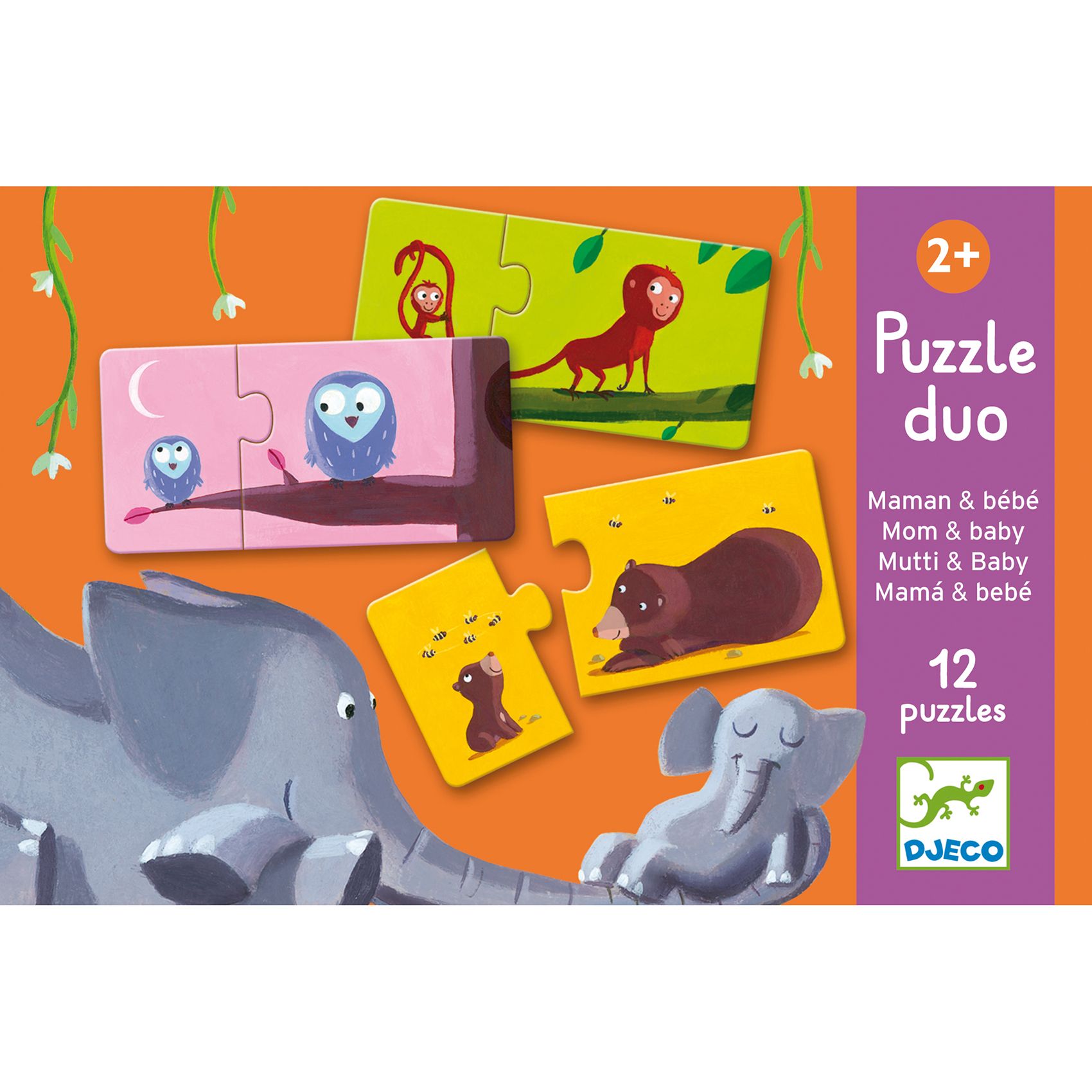 Duo-puzzle Familj - Djeco