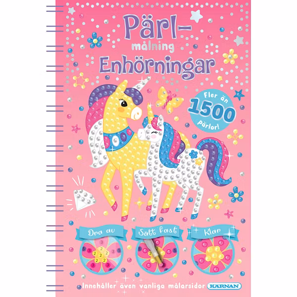 Pärl målning Enhörning