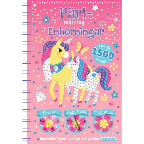 Pärl målning Enhörning
