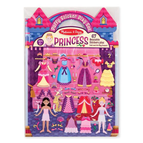 Puffy Stickers Reusable Princess - Melissa & Doug