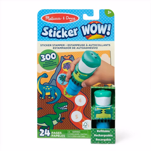 Sticker WOW! Dino with Book & Stickers