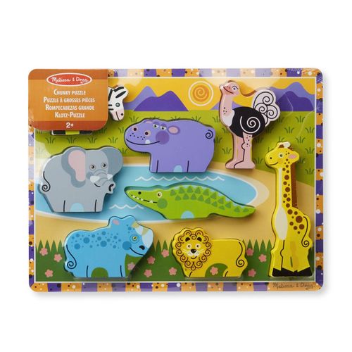 Chunky-puzzle Safari 8 bitar - Melissa and Doug