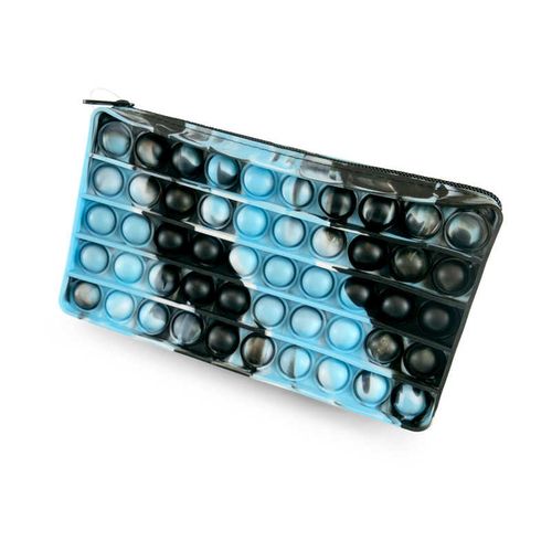 Pennfodral / Väska Pop It Fidget Toys - Pennskrin Svart/Blå