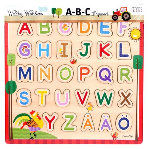 Barbo Classic Wooden ABC Puzzle