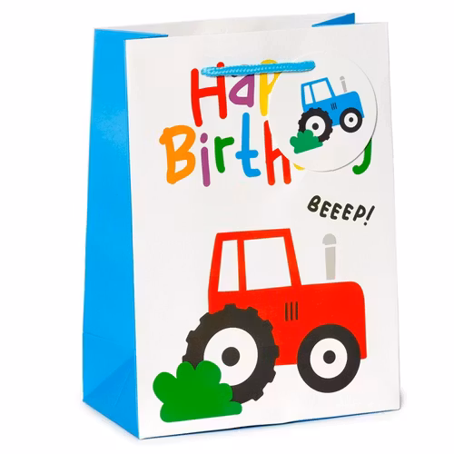 Presentpåse Medium- Happy Birtday Little Traktor