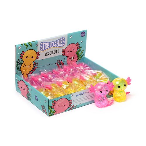 Klämmig Glitter Axolotl Sterssleksak