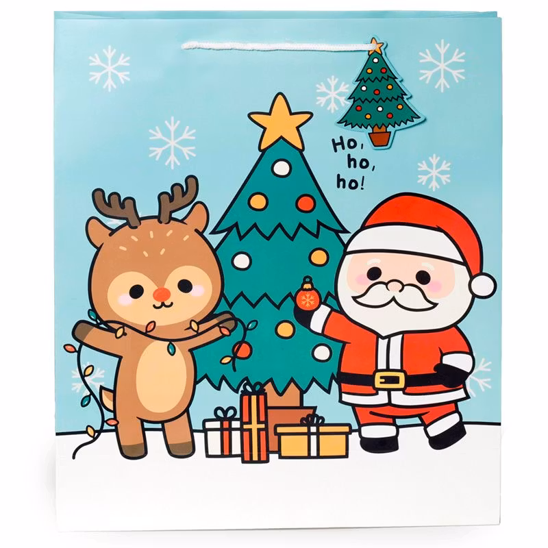 Presentpåse Extra Stor- Jul Festive Friends