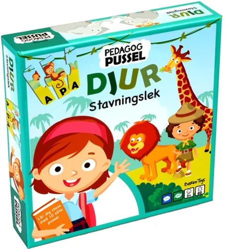 Barbo Classic Pedagog Pussel Stavningslek Djur