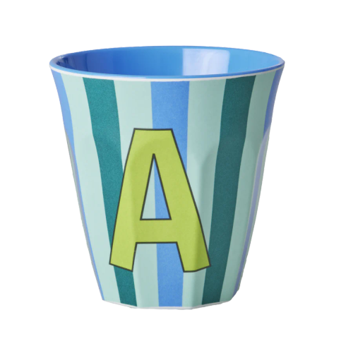 Mugg Bkostaven A - Blå Ränder