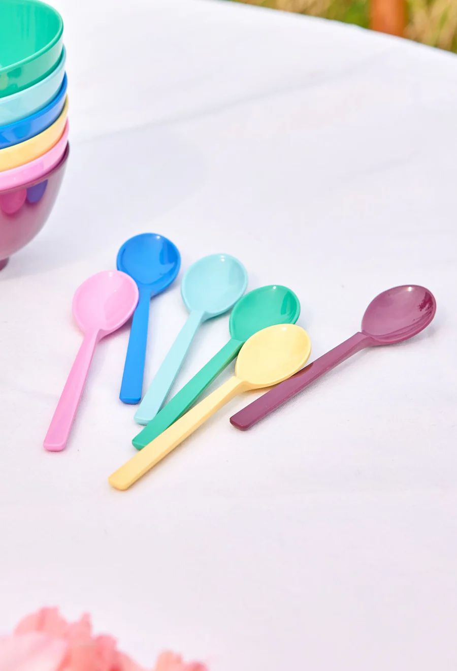 Melamine Tea Spoon- Färger