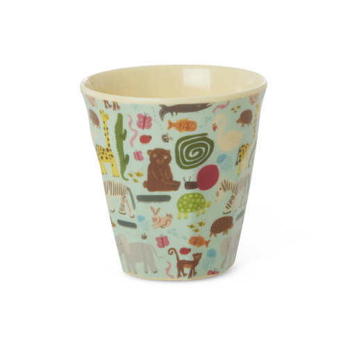 Melamine Kids Mugg- Wildlife Blue Small