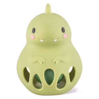 Silicone Rattle- Dino