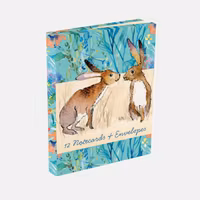 Kopia Kissing Hares Notecard Wallet