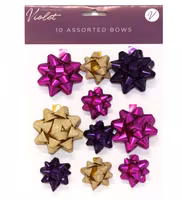 Pink and Gold 10-pack Bows