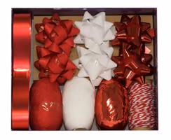Red Bow and Ribbon Set