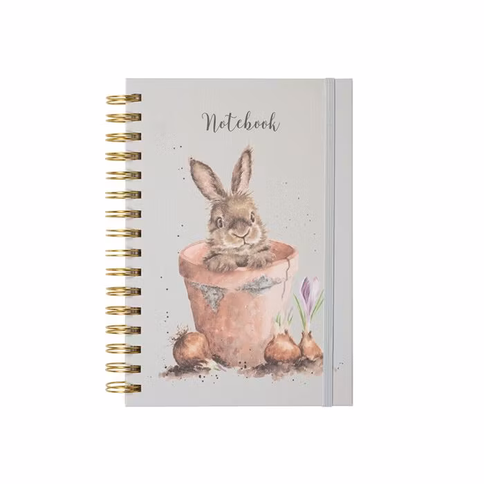 A5 Notebook `The Flower Pot` Rabbit