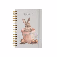 A5 Notebook `The Flower Pot` Rabbit