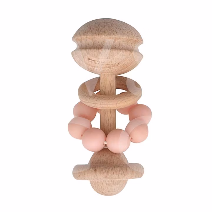 Silicone & wood teethers
