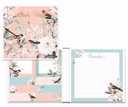 Apple Blossom Sticky Notes and Pad