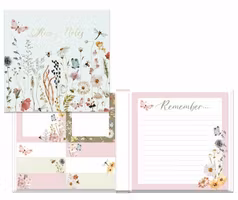 Wild Meadow Sticky Notes and Pad