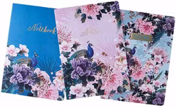 Exquisite Peacock Notebook A4 3-pack