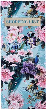 Exquisite Peacock Shoppinglist