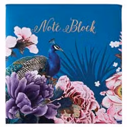 Exquisite Peacock Note Block