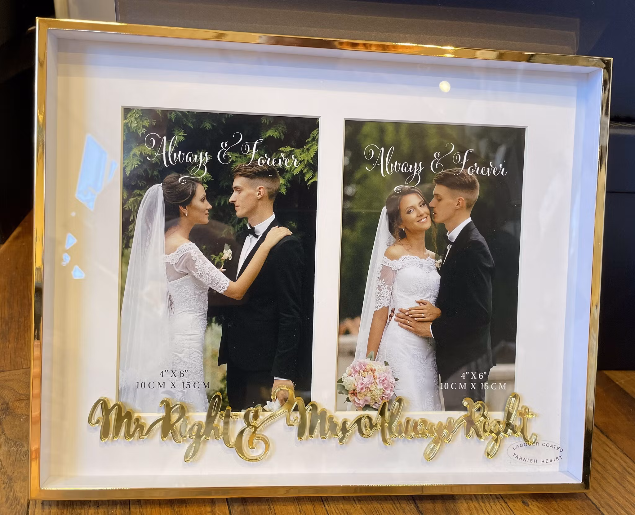 Mr & Mrs Always Right Double Frame