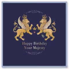 Kort `Happy Birthday Your Majesty`